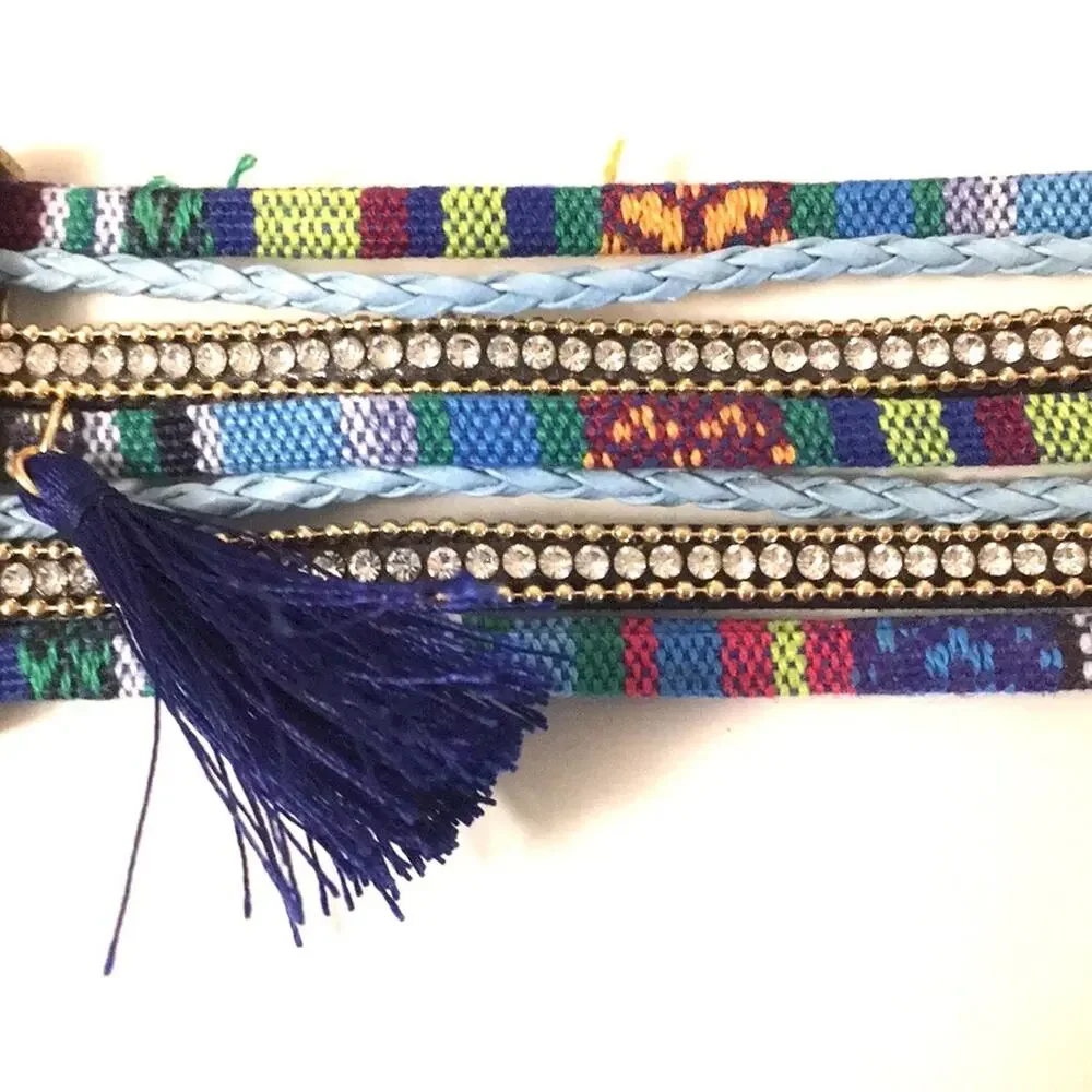 Boho Hippie cuff bracelet magnetic closure NEW